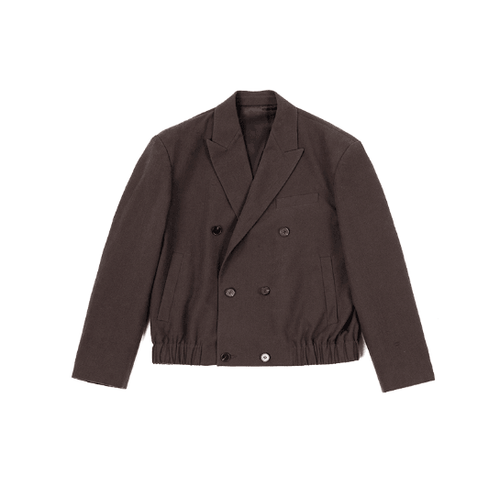 Vintage wool shoulder pad suit jacket - Faux Héritier