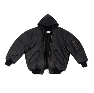 2-in-1 Oversized MA1 Bomber Jacket - Faux Héritier