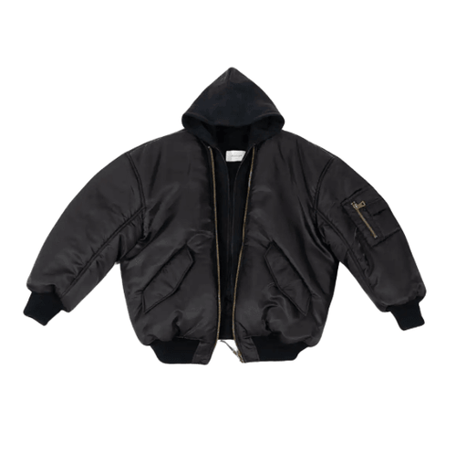 2-in-1 Oversized MA1 Bomber Jacket - Faux Héritier