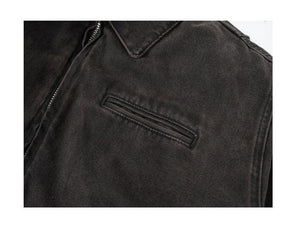 Chocolate Detroit Canvas Jacket - Faux Héritier