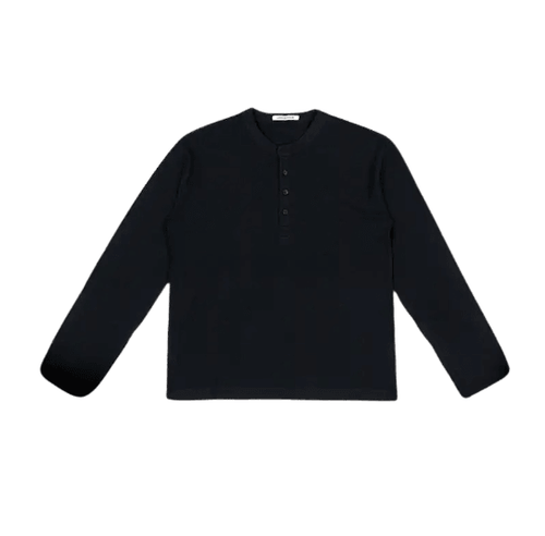 Ultrafine Wool Henley Collar Long Sleeve - Faux Héritier